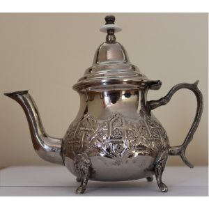 Marokański srebrzony imbryk do zielonej herbaty 400 ml.